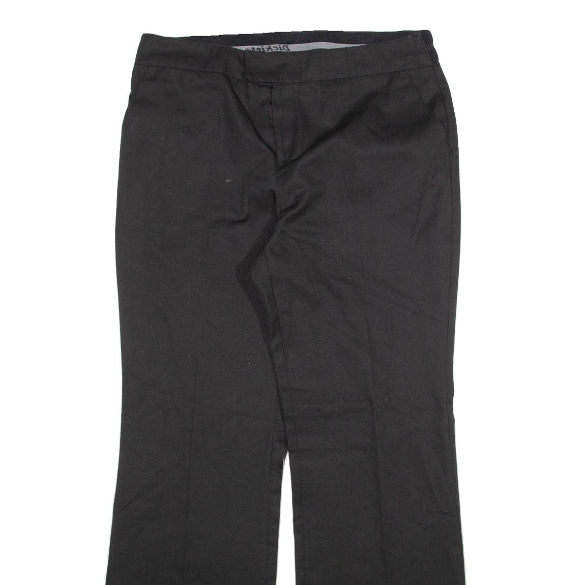 DICKIES Womens Trousers Black Regular Bootcut W32 L30