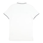 NIKE Mens White Polo Shirt Short Sleeve Cotton M Logo Sport Casual
