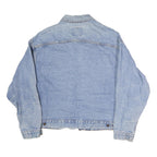 INTERNATIONAL DENIM Mens Blue Cotton Denim Jacket XL Button Plain Casual Classic