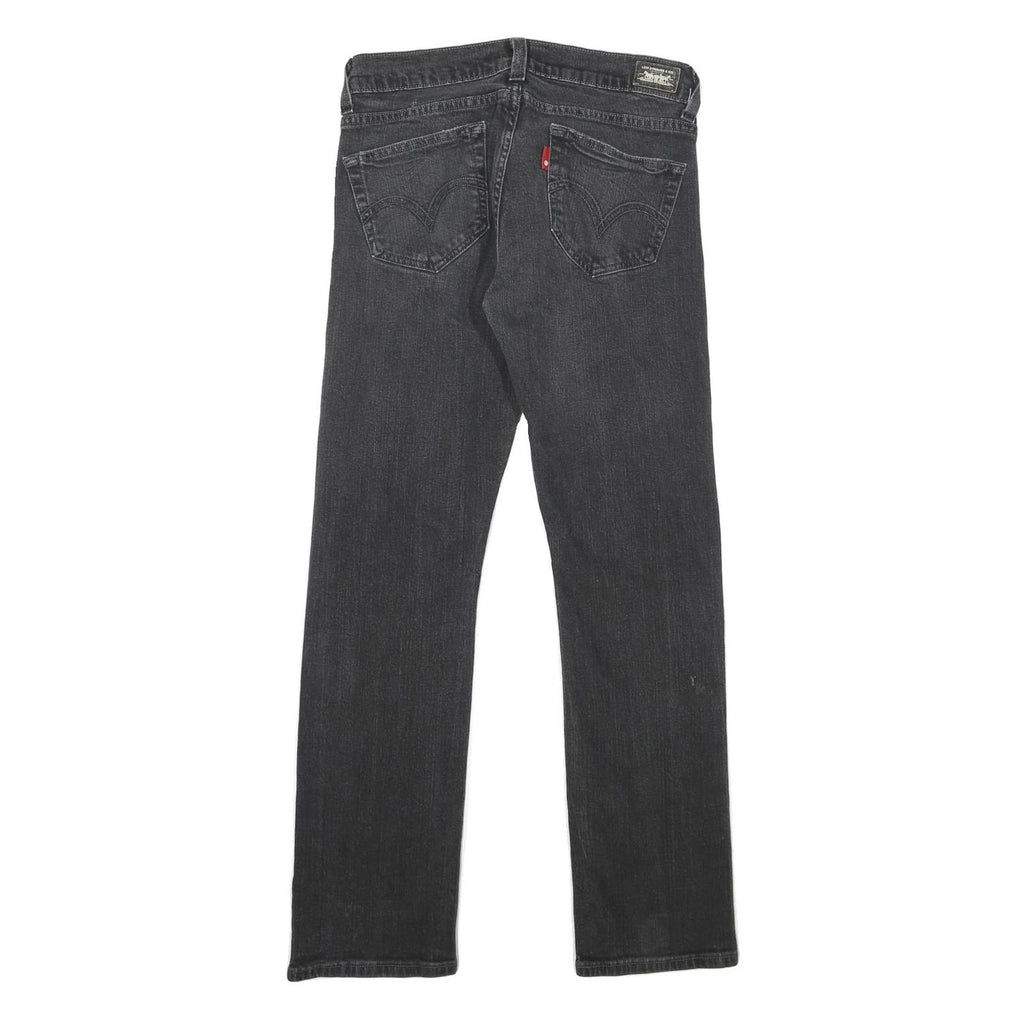 LEVI'S 504 Womens Relaxed Straight Denim Dark W30 L32 Classic Zip Jeans