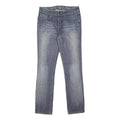 ESPRIT Womens Slim Blue Denim Light W28 L32 Faded Detail Zip Cotton Blend Jeans