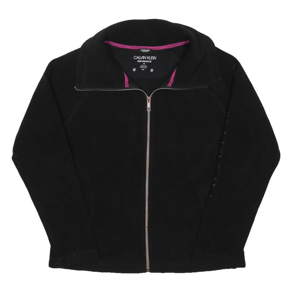 CALVIN KLEIN PERFORMANCE Womens Black Jacket M Polyester Blend Zip Warm
