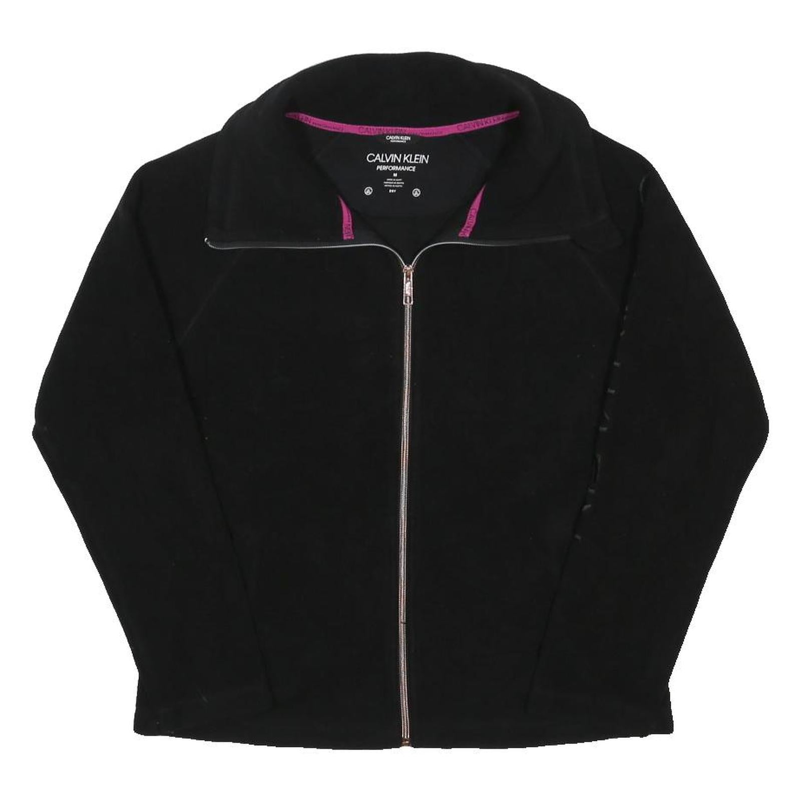 CALVIN KLEIN PERFORMANCE Womens Black Jacket M Polyester Blend Zip Warm