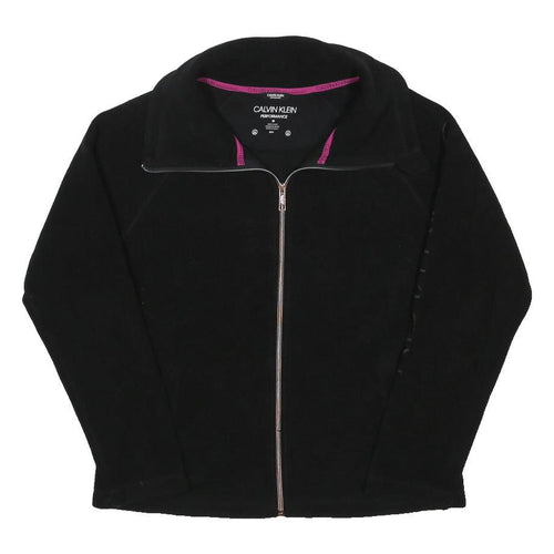 CALVIN KLEIN PERFORMANCE Womens Black Jacket M Polyester Blend Zip Warm