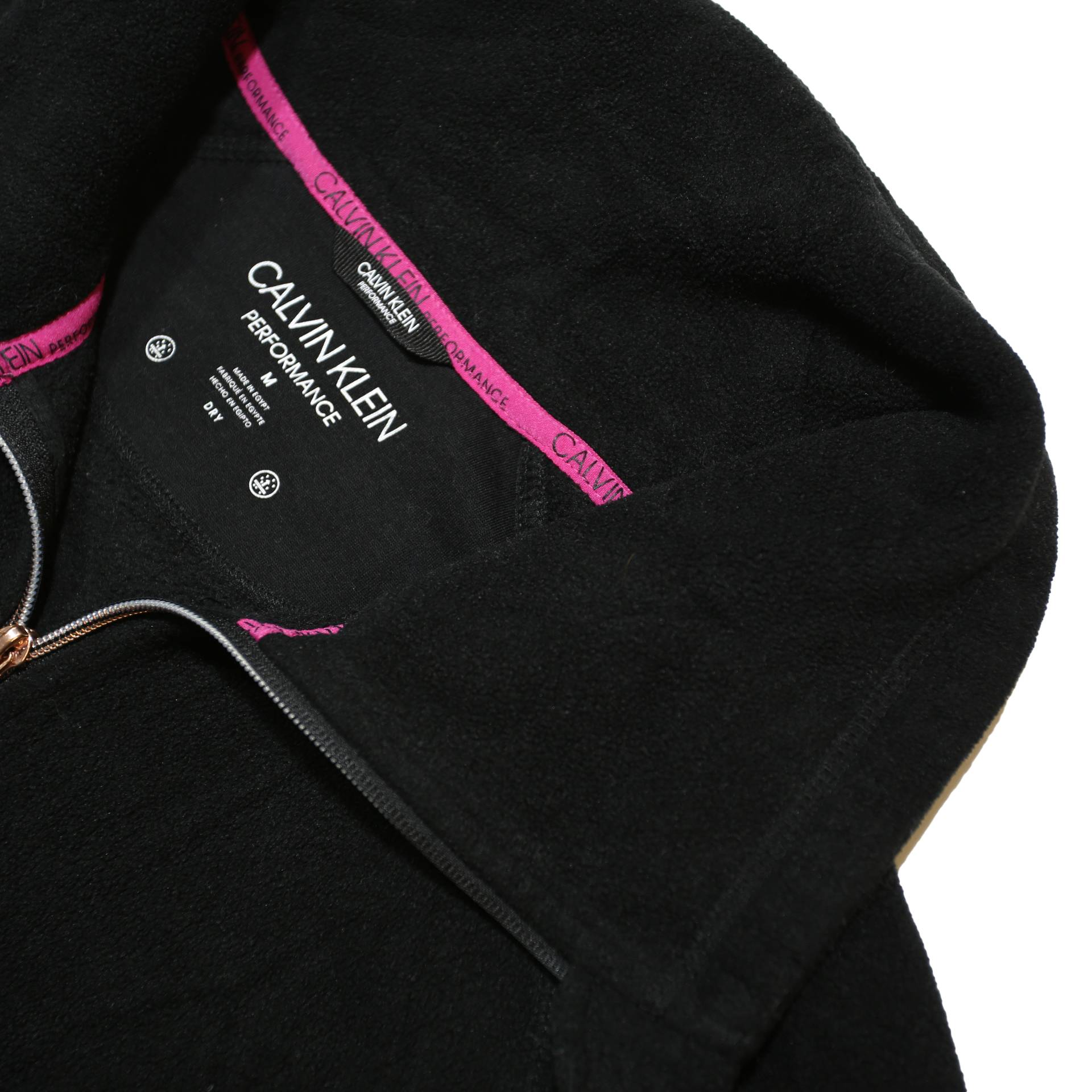 CALVIN KLEIN PERFORMANCE Womens Black Jacket M Polyester Blend Zip Warm
