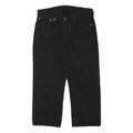 LEVI'S Mens Black Regular Straight Denim Medium W32 L23 Cotton Blend Zip Jeans