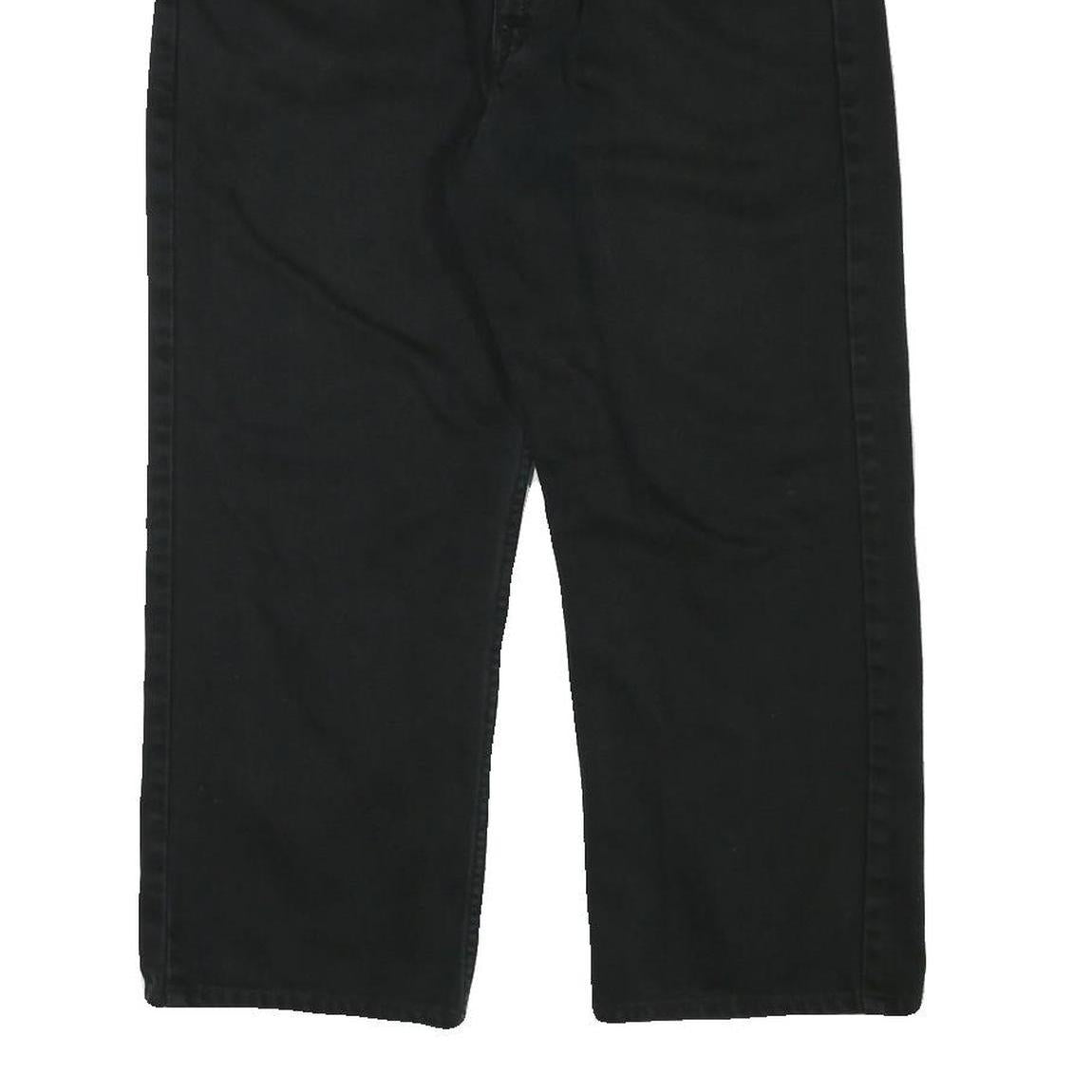 LEVI'S Mens Black Regular Straight Denim Medium W32 L23 Cotton Blend Zip Jeans