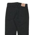 LEVI'S Mens Black Regular Straight Denim Medium W32 L23 Cotton Blend Zip Jeans