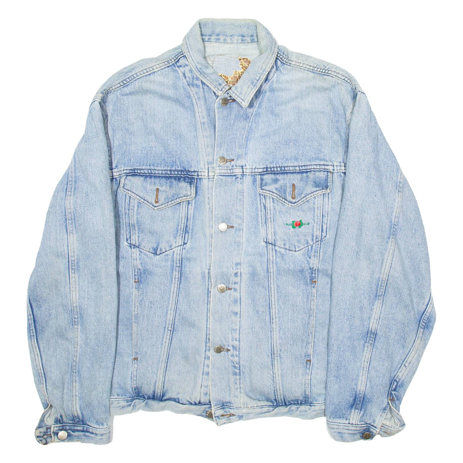 CHARRO JEANS Womens Denim Jacket Blue XL
