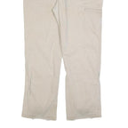 CARHARTT Mens Cotton Blend Beige Relaxed Straight Trousers W36 L32 Workwear Zip