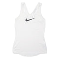 NIKE PRO Womens White & Black Athletic Vest S Sleeveless Scoop Neck Sports
