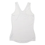 NIKE PRO Womens White & Black Athletic Vest S Sleeveless Scoop Neck Sports