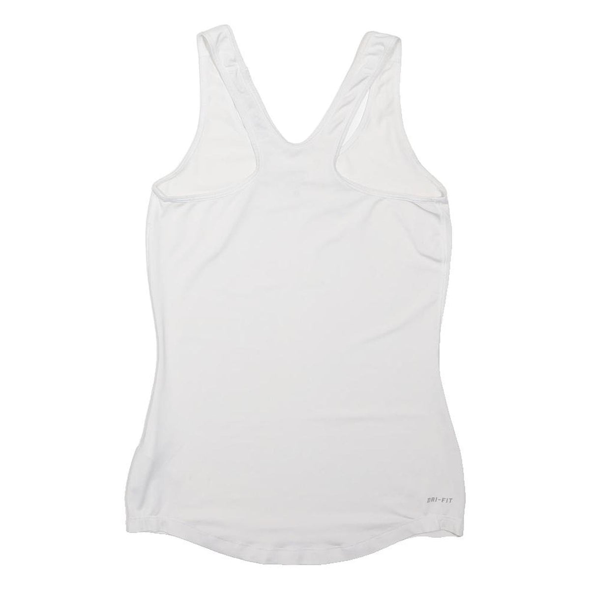 NIKE PRO Womens White & Black Athletic Vest S Sleeveless Scoop Neck Sports