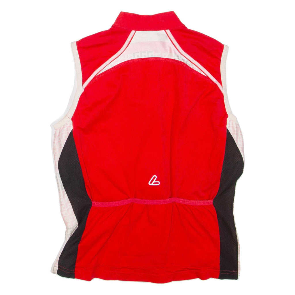 LOFFLER Cycling Mens T-Shirt Red Sleeveless Crew Neck M