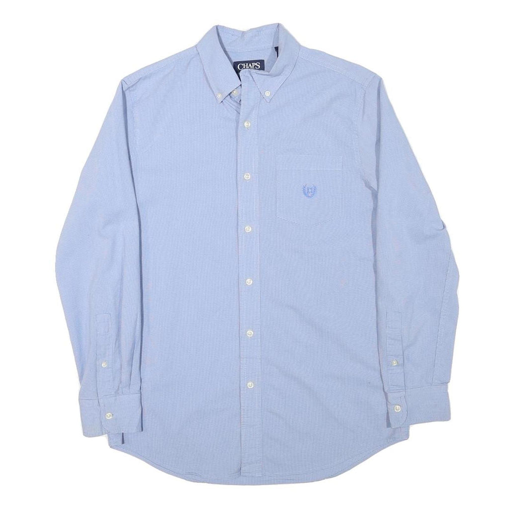 TOMMY HILFIGER Mens Blue Shirt S Button-Down Collar Cotton Blend Casual