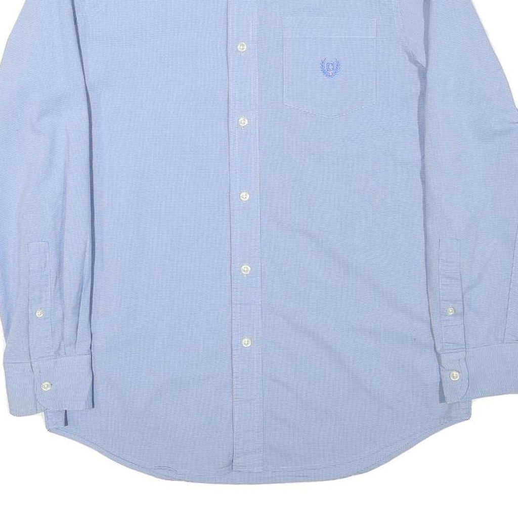 TOMMY HILFIGER Mens Blue Shirt S Button-Down Collar Cotton Blend Casual