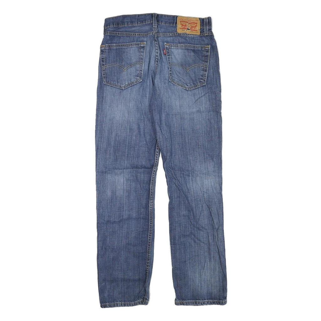 LEVI'S Mens Blue Regular Straight Denim Medium W30 L32 Classic Fit Jeans