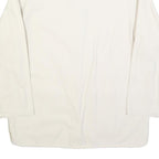 TRESORS DES OCEANS Womens White Button Cotton Blend Jacket M Plain Casual Smart