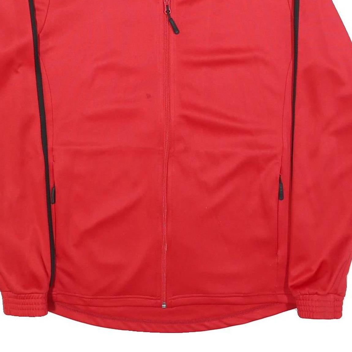 KAPPA Mens Red & Black Track Jacket L Polyester Zip Sportswear Activewear