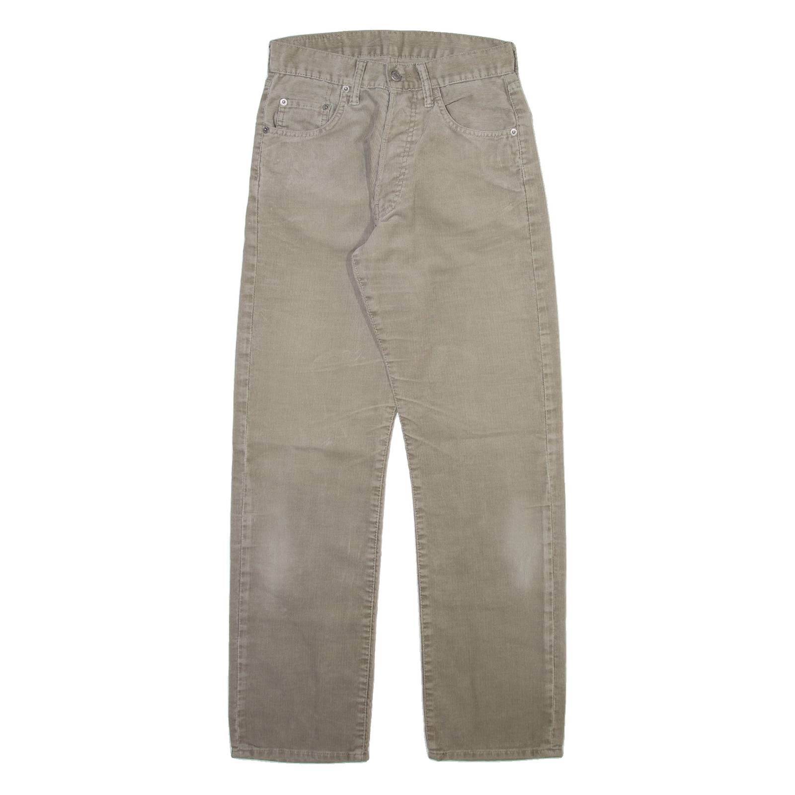 G-STAR Mens Corduroy Trousers Beige Regular Straight W26 L29