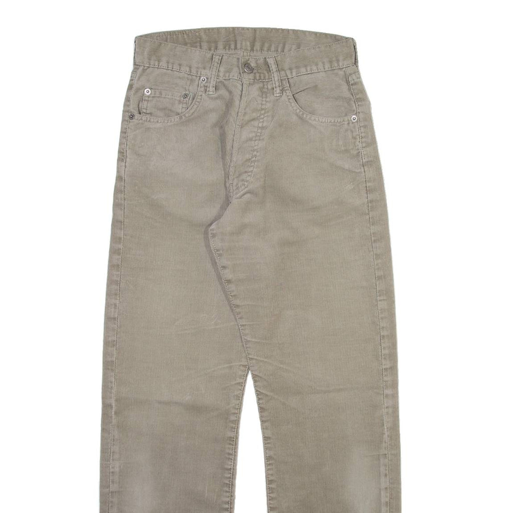 G-STAR Mens Corduroy Trousers Beige Regular Straight W26 L29
