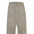 G-STAR Mens Corduroy Trousers Beige Regular Straight W26 L29