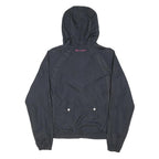 CHAMPION Womens Black Zip Hooded Jacket UK 10 Polyester Blend Track Sports