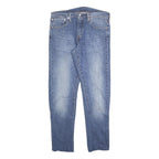 LEVI'S 527 Reg Bootcut Mens Blue Denim Medium W34 L30 Cotton Blend Zip Regular