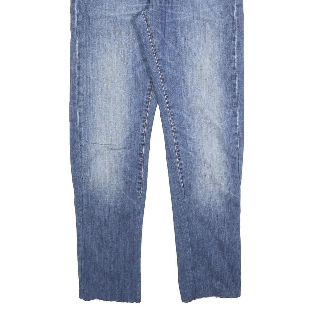 LEVI'S 527 Reg Bootcut Mens Blue Denim Medium W34 L30 Cotton Blend Zip Regular