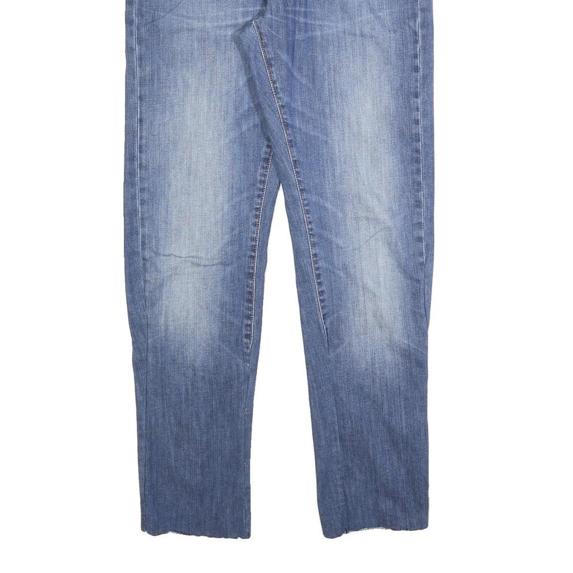 LEVI'S 527 Reg Bootcut Mens Blue Denim Medium W34 L30 Cotton Blend Zip Regular