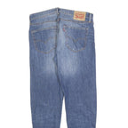 LEVI'S 527 Reg Bootcut Mens Blue Denim Medium W34 L30 Cotton Blend Zip Regular