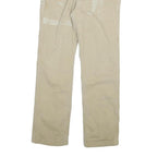 CARHARTT Mens Jeans Beige Relaxed Straight Cotton Blend W32 L30 Workwear Zip