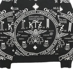 FASHION STYLERS HOMME Mens Black Sweatshirt S Graphic Print Cotton Pullover