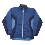 FILA Mens Blue & Navy Colourblock Jacket M Polyester Casual Zip Lightweight