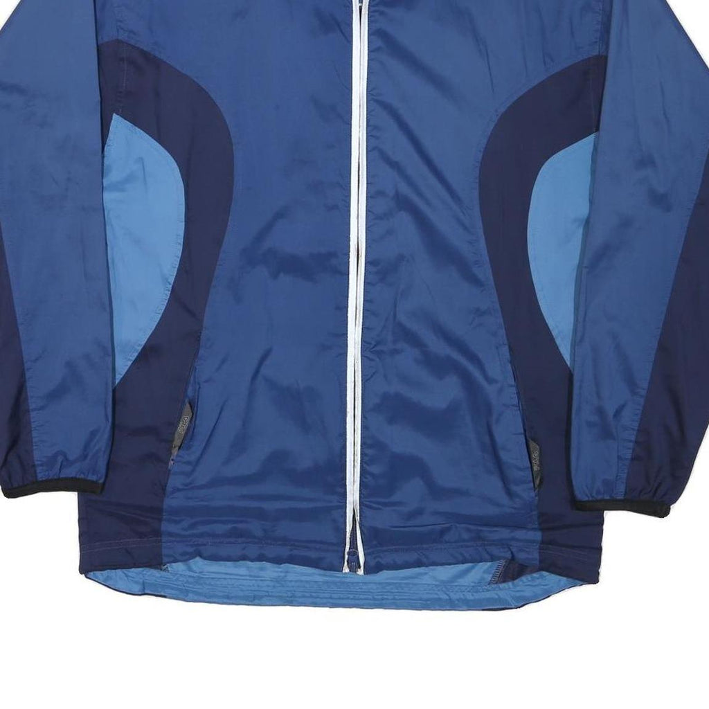 FILA Mens Blue & Navy Colourblock Jacket M Polyester Casual Zip Lightweight