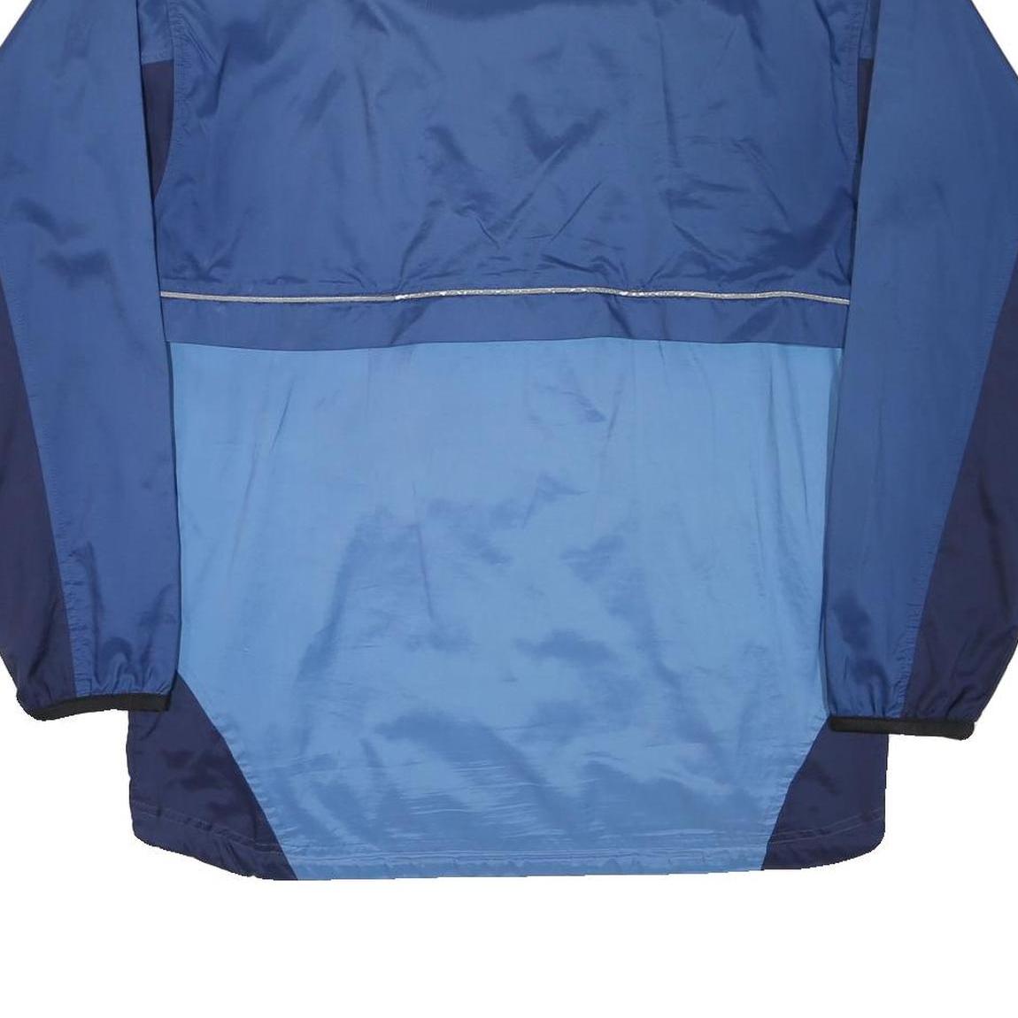 FILA Mens Blue & Navy Colourblock Jacket M Polyester Casual Zip Lightweight