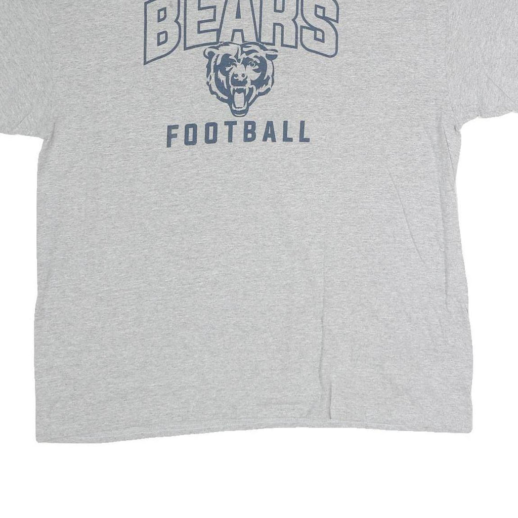 NFL Mens Grey Bears Football Graphic T-Shirt XL Short Sleeve Crew Neck