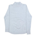 CALVIN KLEIN Womens Light Grey Plain Pullover Roll Neck Basic Knit Jumper S