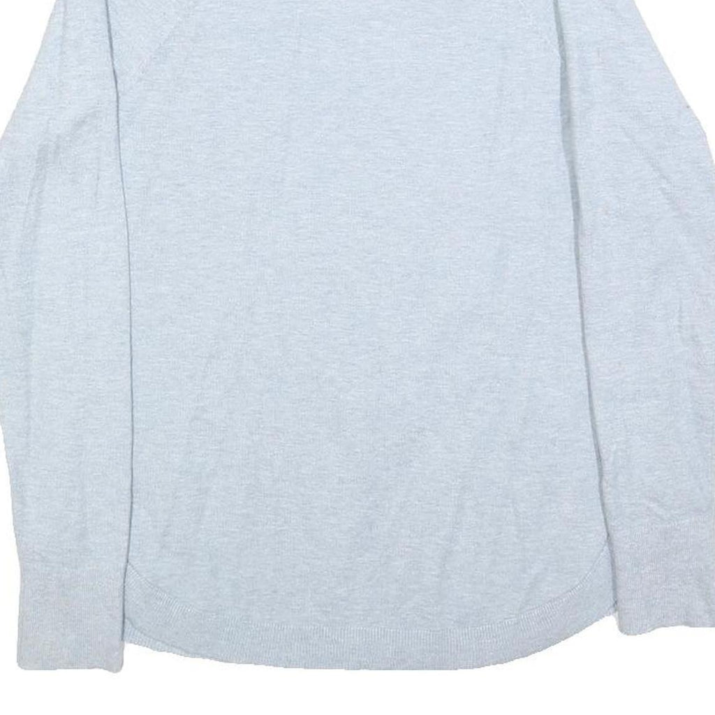 CALVIN KLEIN Womens Light Grey Plain Pullover Roll Neck Basic Knit Jumper S