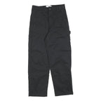 HOLLISTER Womens Black Relaxed Cargo Trousers W28 L28 Cotton Blend Zip