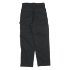 HOLLISTER Womens Black Relaxed Cargo Trousers W28 L28 Cotton Blend Zip