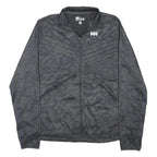 HELLY HANSEN Mens Black Zip Jacket L Nylon Lightweight Reflective Outdoor