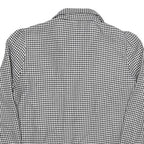 ZARA Womens Black & White Printed Shirt Long Sleeve Collared S Houndstooth