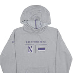 UNDER ARMOUR Mens Grey Northwestern Pullover Hoodie S Athletic Casual