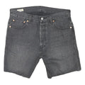 LEVI'S Mens Shorts Black Denim Cut-Off XL W34 Classic Casual Summer