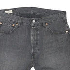 LEVI'S Mens Shorts Black Denim Cut-Off XL W34 Classic Casual Summer