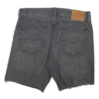 LEVI'S Mens Shorts Black Denim Cut-Off XL W34 Classic Casual Summer