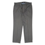 DOCKERS Pinstripe Mens Trousers Grey Regular Straight W34 L28