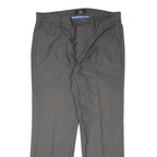 DOCKERS Pinstripe Mens Trousers Grey Regular Straight W34 L28