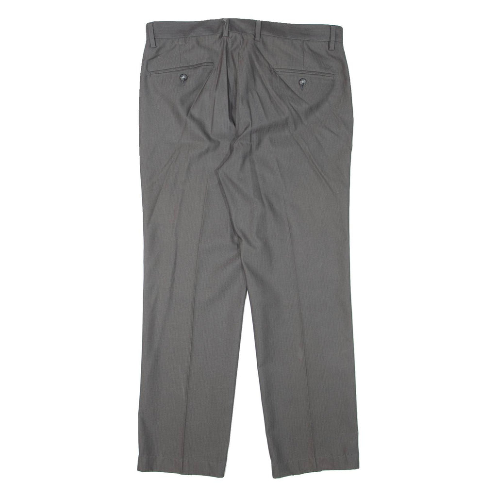 DOCKERS Pinstripe Mens Trousers Grey Regular Straight W34 L28
